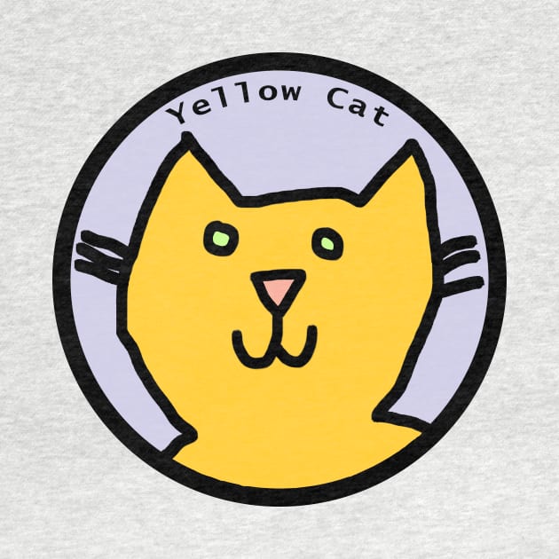 Portrait of Yellow Cat by ellenhenryart